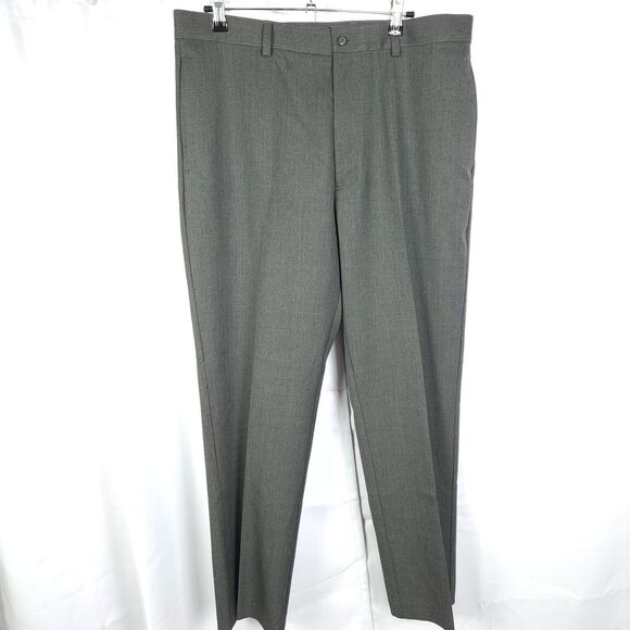 J. Crew Mens 36x30 Gray Classic Fit Wool Blend Stretch Flat Front Dress Pants - Picture 1 of 8